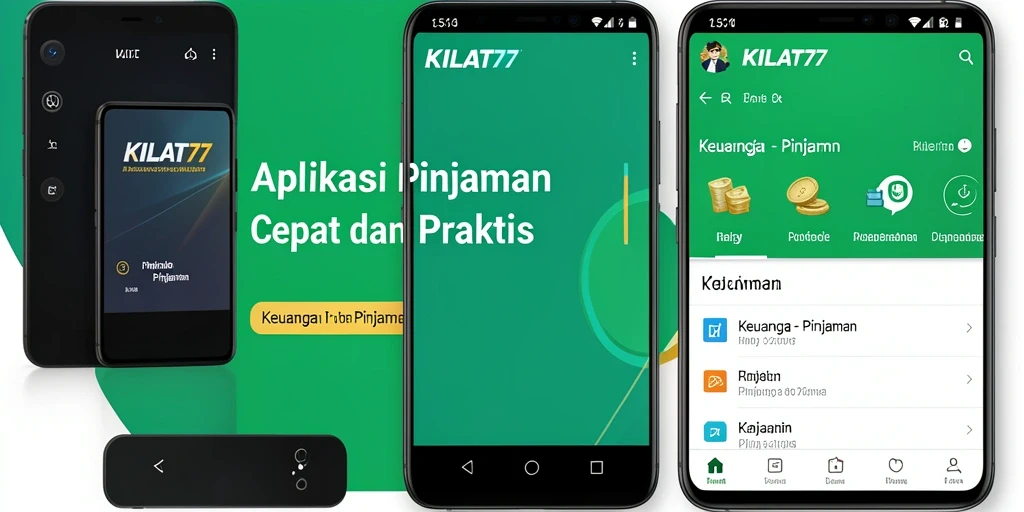 Antarmuka aplikasi KILAT77 yang intuitif dan mudah digunakan.