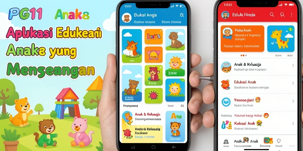 Antarmuka PG11 yang menarik untuk edukasi anak.