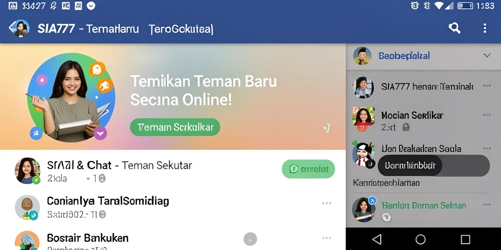 Tampilan antarmuka SIA777 yang menarik dan modern.